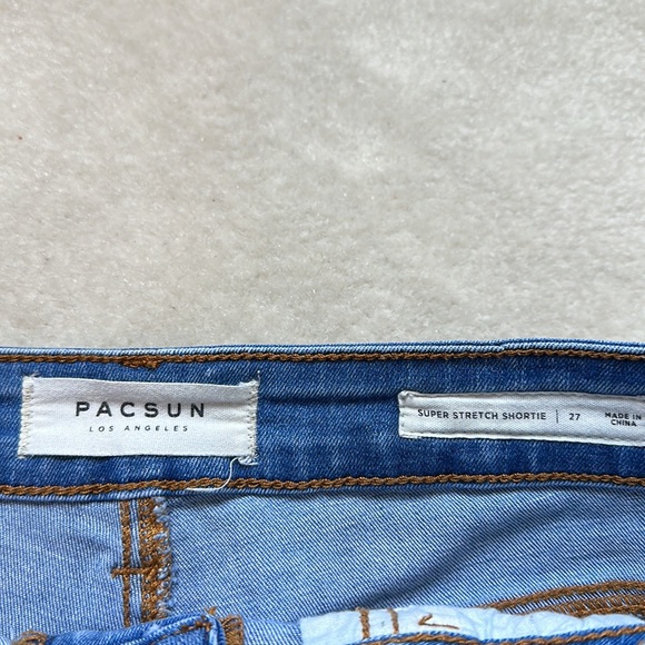 Pac Sun High Rise Denim Short - Picture 3 of 5